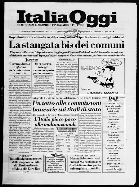 Italia oggi : quotidiano di economia finanza e politica